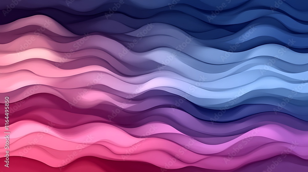 Obraz premium Abstract Colorful Waves Flowing Design