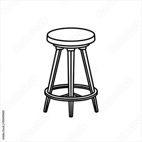  Contemporary Bar Stool Vector Art for Interior Design