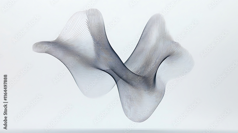 Abstract Waveform Linear Design Minimalist Art Abstract Waveform Linear Design Minimalist Art