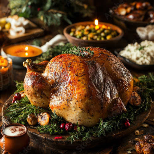 Cooked Turkey Isolated