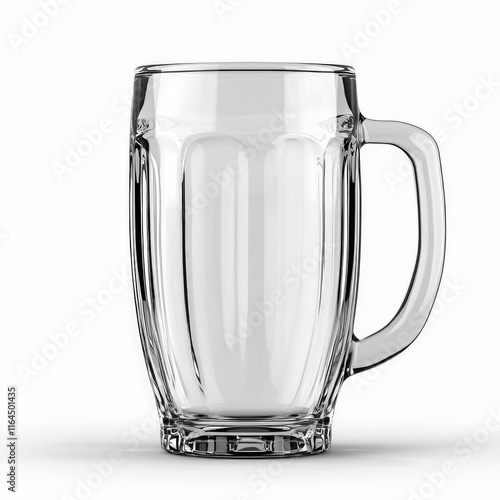 Empty Beer Mug Isolated