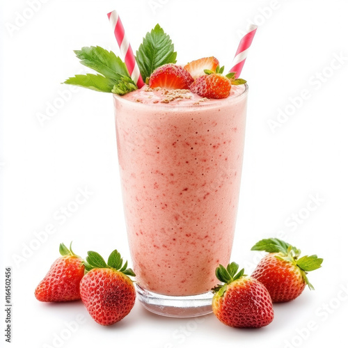 Strawberry Smoothie Isolated