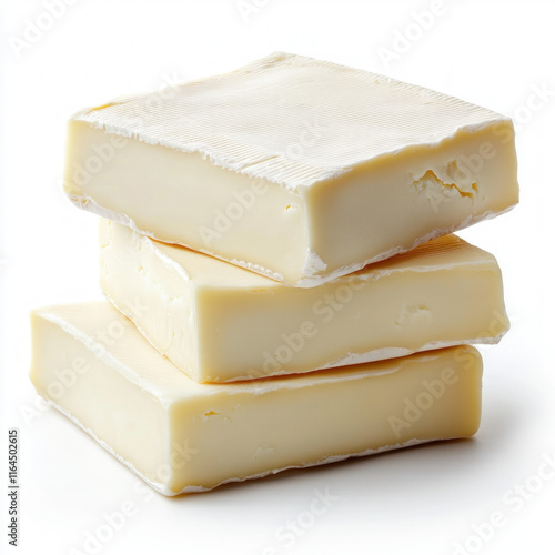 White Cheddar Cheese Isolated