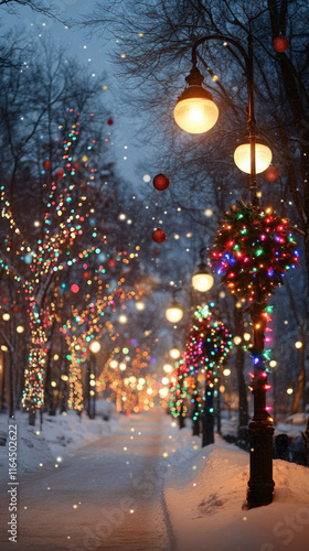 vibrant scene of a street l...