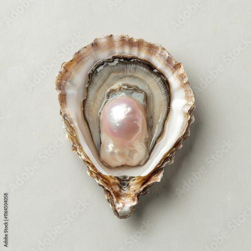 Oyster And Pearl Isolated