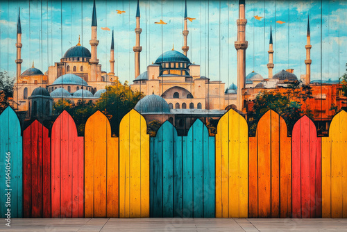 A Mural Depicting The Unity...