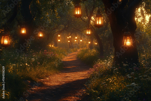 An Enchanting Forest Scene ...
