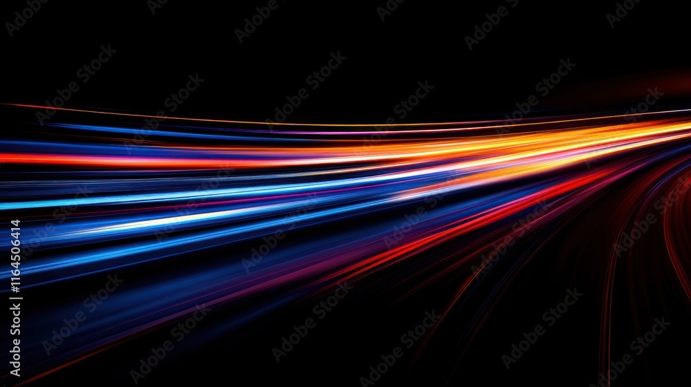 Abstract Light Trails: A Symphony of Speed and Color Abstract Light Trails: A Symphony of Speed and Color