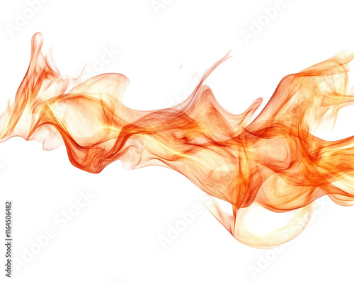 Isolated Dynamic Abstract Fire Wave