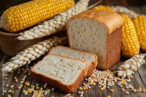 Corn Bread Isolated
