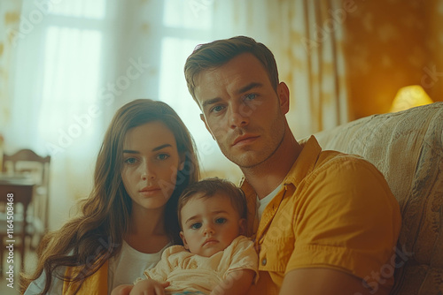 Cosy Family In Home