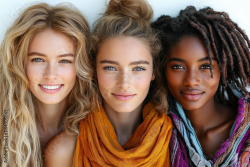 Diverse Family On White