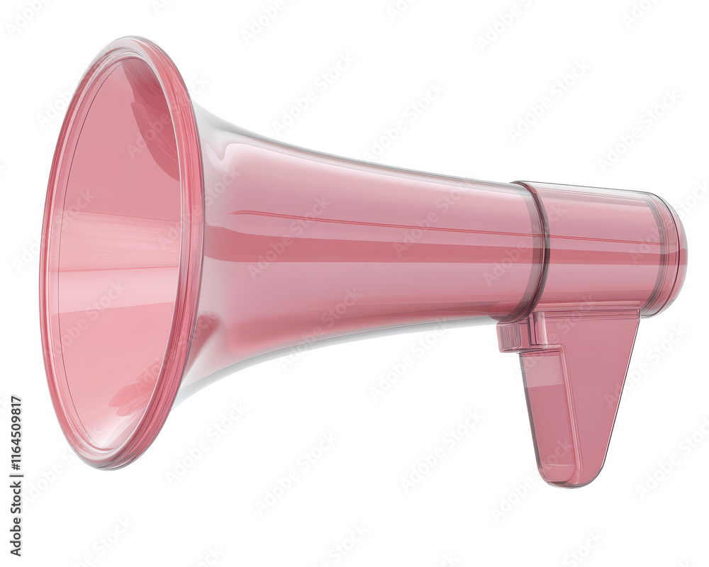 Isolated Pink Transparent Megaphone Isolated Pink Transparent Megaphone
