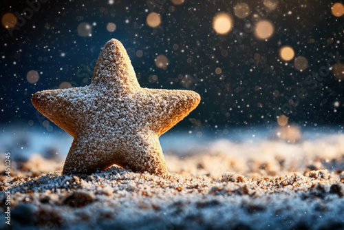Gingerbread Star Isolated