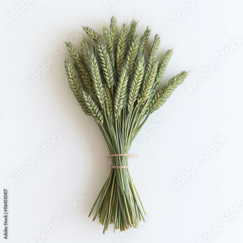 Green Wheat Isolated