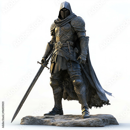 Medieval Knight Isolated