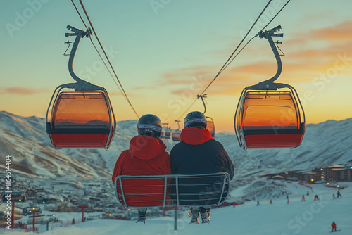 Ski Mountain Background