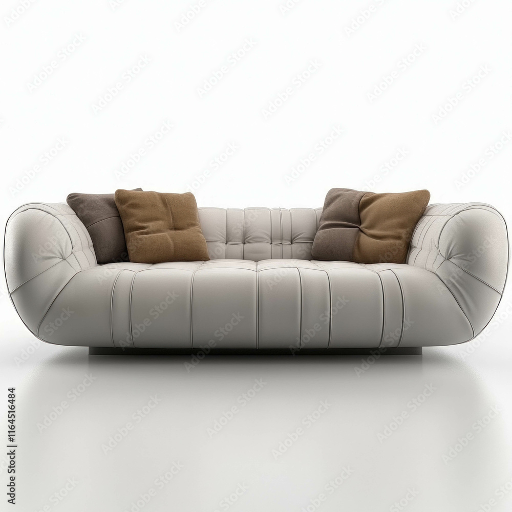 Fototapeta premium White Couch Isolated