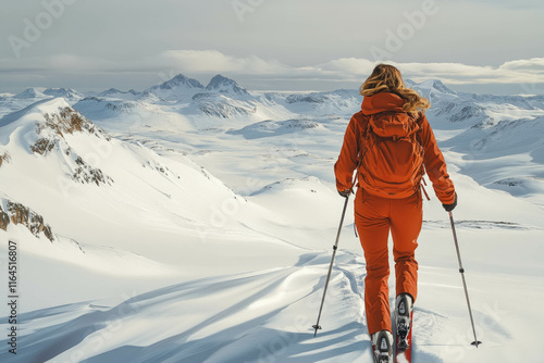 Woman Skiing