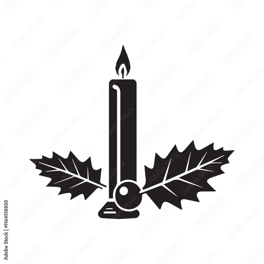 Fototapeta premium Candelabras Day vector silhouette illustration