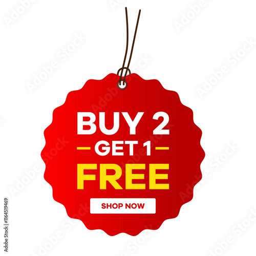 Buy 2 Get 1 Free - Limited Time Offer! vector offer badges