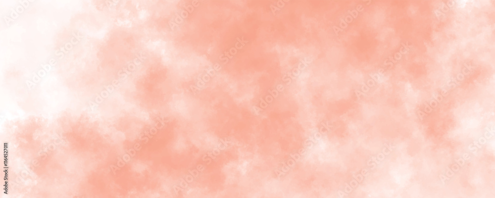 A Delicate Balance of Warm Peach Tones and Ethereal White in a Cloudy Display
