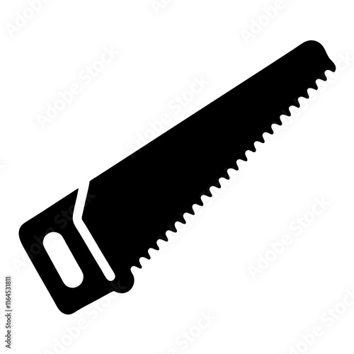 Hand Saw silhouette vector design