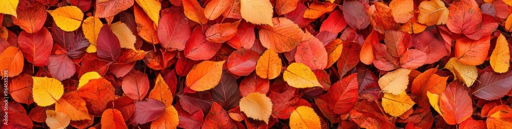Vibrant Autumn Leaves Background in Shades of Red and Yellow Vibrant Autumn Leaves Background in Shades of Red and Yellow