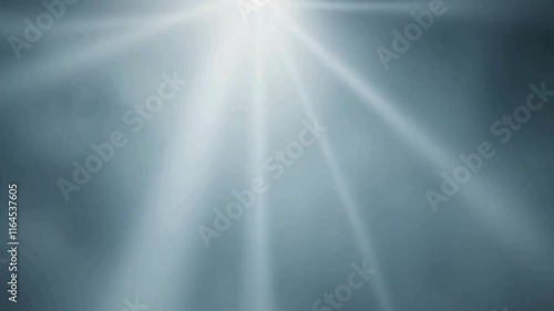 cold scene with rays of light going through the smoke; footage perfect as an advertising background, easter religious resurrection symbol; empty footage with copy space