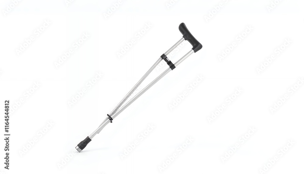 Sleek Aluminum Crutches: Minimalist Design, Medical Support Sleek Aluminum Crutches: Minimalist Design, Medical Support