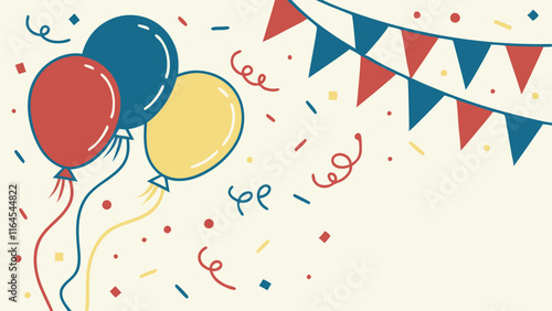 Celebration Balloons and Bunting 