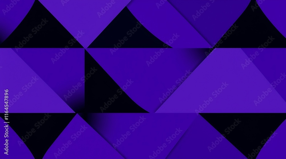 Obraz premium Purple Triangle Pattern: A mesmerizing pattern of overlapping purple triangles creates a captivating and abstract backdrop. This high-resolution image offers a modern, geometric aesthetic.
