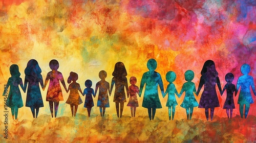 Artistic Family Connections in a Colorful Gathering