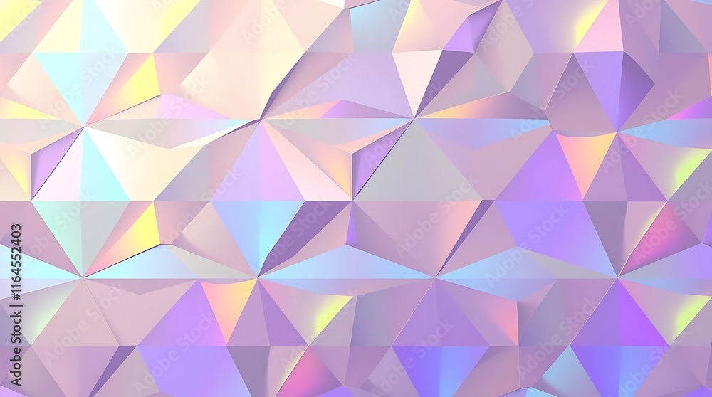 Pastel Dreamscape: Iridescent Geometric Abstract Background Pastel Dreamscape: Iridescent Geometric Abstract Background