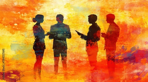 Group Mediation with Artistic Flair and Subtle Textures