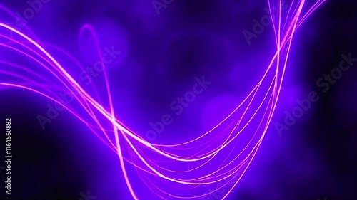 Futuristic abstract background with network connections and glowing nodes in blue and pink,
