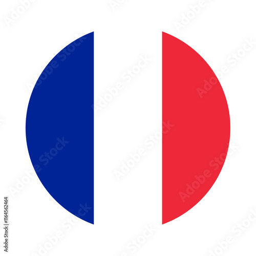 Round France flag icon