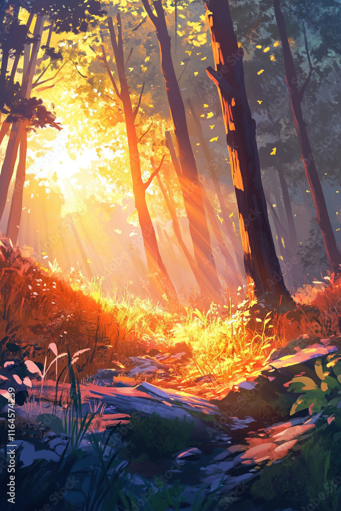 Fototapeta premium fire in the forest