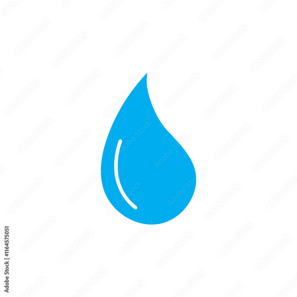 Water drop icon, rain drop icon vector, pure water drop icon, blue droplet icon vector in flat trendy style illustration isolated on white background. Water drop icon, rain drop icon vector, pure water drop icon, blue droplet icon vector in flat trendy style illustration isolated on white background.