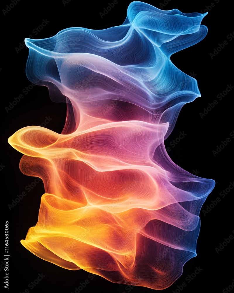 Dynamic Abstract Waves with Glowing Colors Dynamic Abstract Waves with Glowing Colors