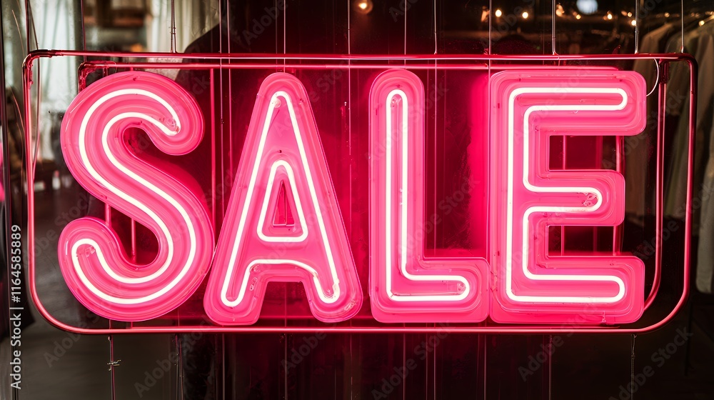 Neon Sale Sign: Pink Light Brilliance Neon Sale Sign: Pink Light Brilliance