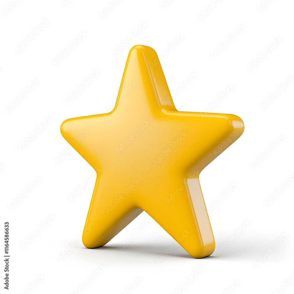 3d gold glossy yellow star icon isolated on white background 3d gold glossy yellow star icon isolated on white background