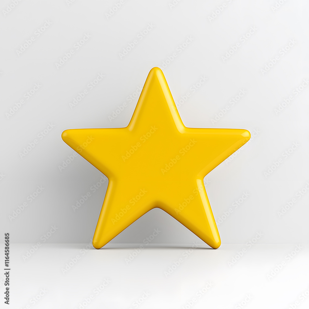 3d gold glossy yellow star icon isolated on white background 3d gold glossy yellow star icon isolated on white background