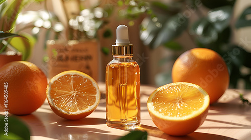 Design a packaging material for vitamin C serum photo