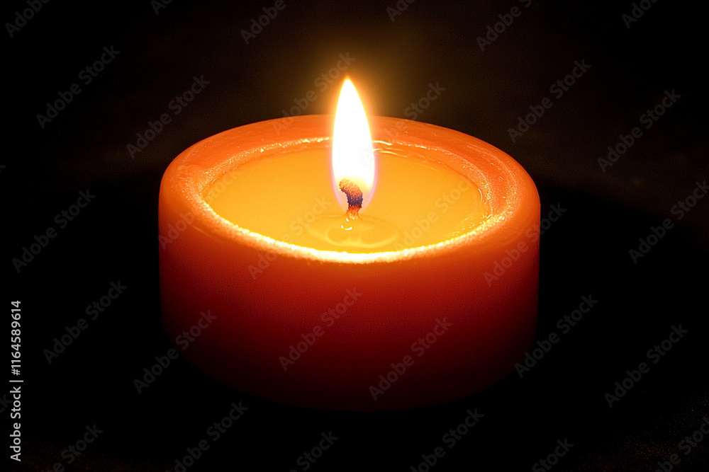 Candlelight reveals calm in darkness Candlelight reveals calm in darkness