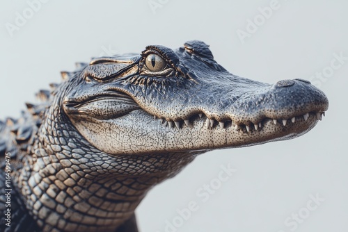 A baby alligator is looking at the camera photo