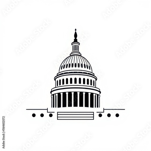 capitol icon vector 
