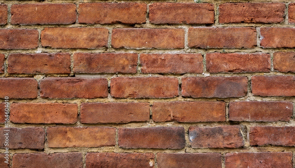 Fototapeta premium Vintage Red Brick Wall Texture with Industrial Charm