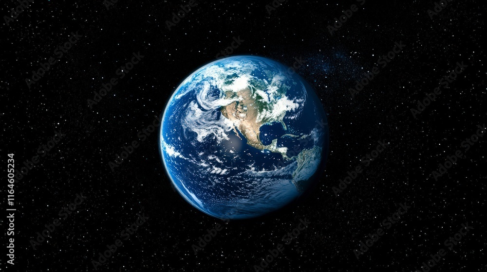 Earth from space with glowing atmosphere in the dark Earth from space with glowing atmosphere in the dark