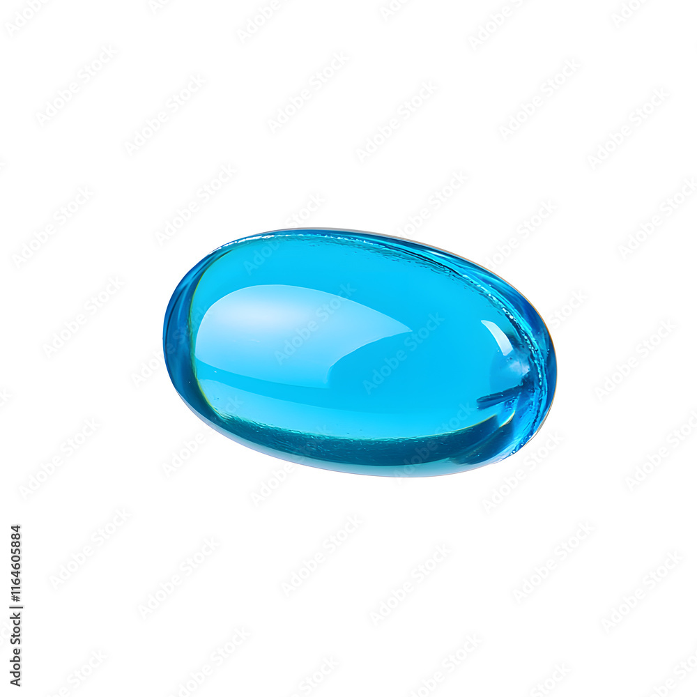 Aqua Pill Capsule isolated on white background Aqua Pill Capsule isolated on white background